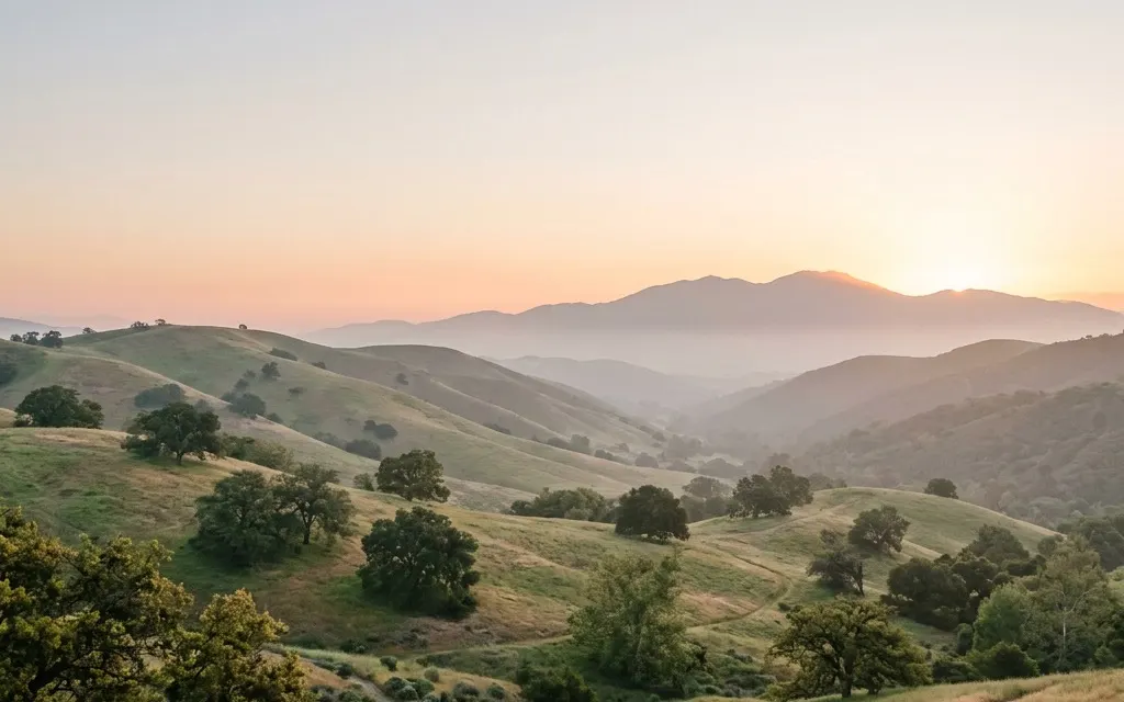 Calm Saddleback Valley landscape near Laguna Hills under soft morning light